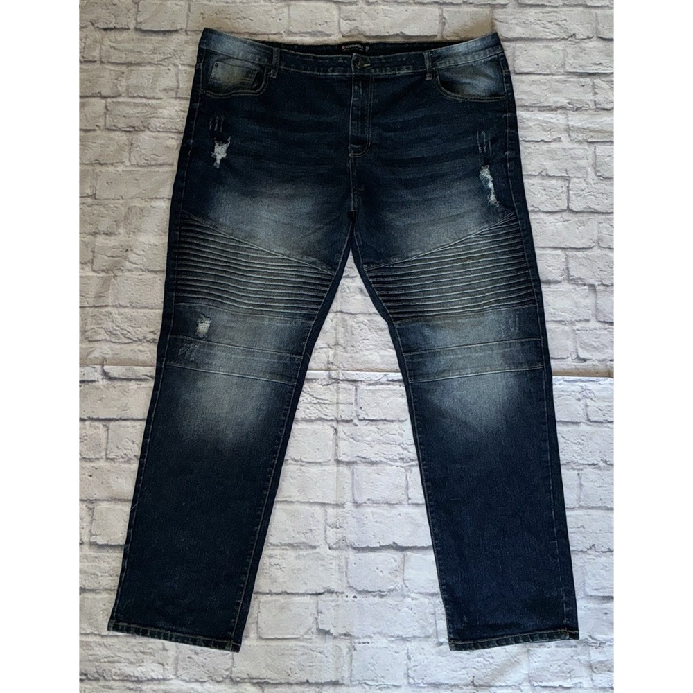 Southpole Distressed Denim Moto Stretch‎ Jeans Mens Size 44x32